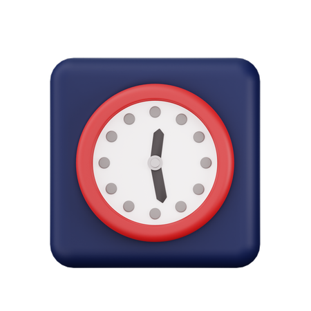 Uhr  3D Icon