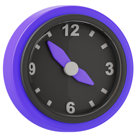 Uhr  3D Icon