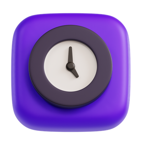 Uhr  3D Icon