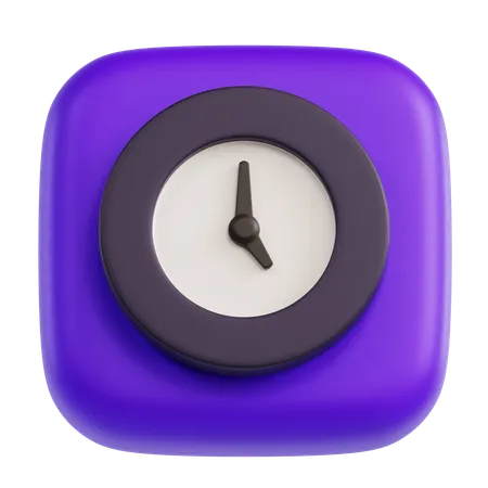 Uhr  3D Icon