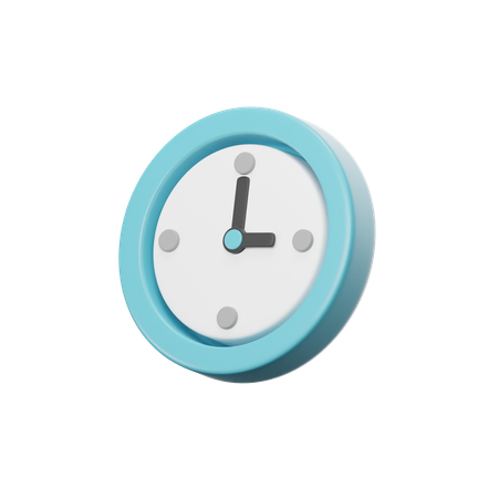 Uhr  3D Icon