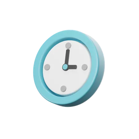 Uhr  3D Icon