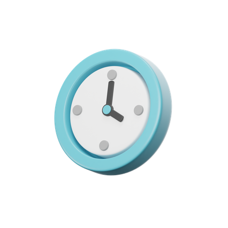 Uhr  3D Icon