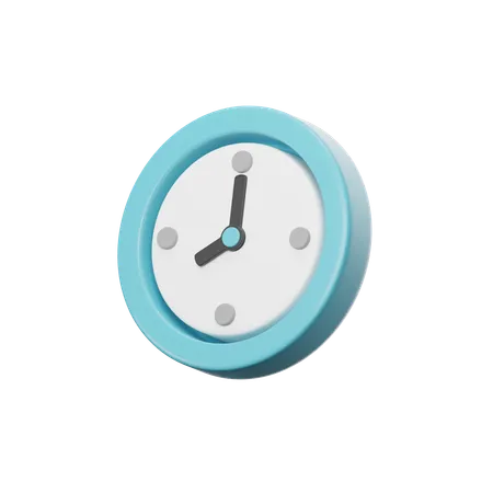 Uhr  3D Icon