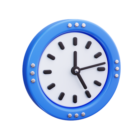 Uhr  3D Icon