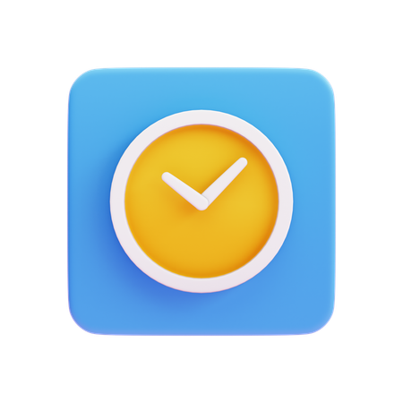 Uhr  3D Icon