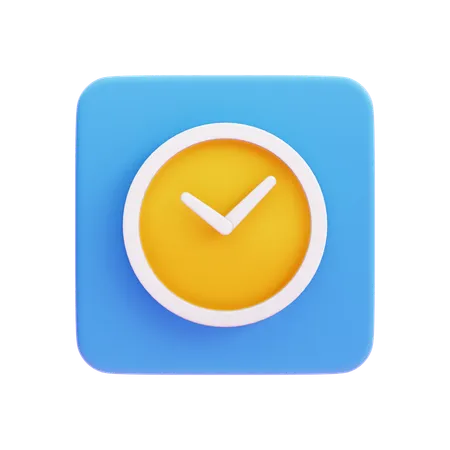 Uhr  3D Icon