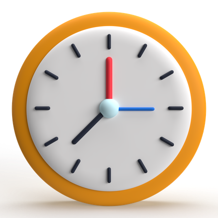 Uhr  3D Icon