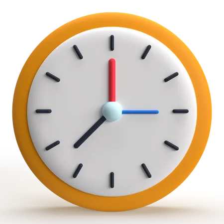 Uhr  3D Icon