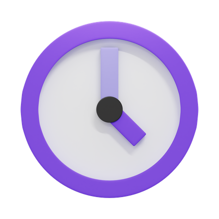 Uhr  3D Icon