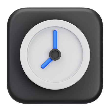 Uhr  3D Icon