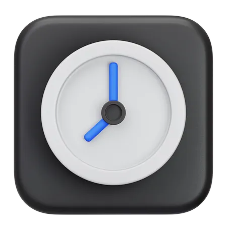 Uhr  3D Icon