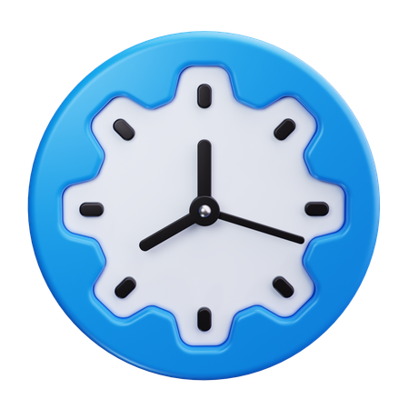 Uhr  3D Icon