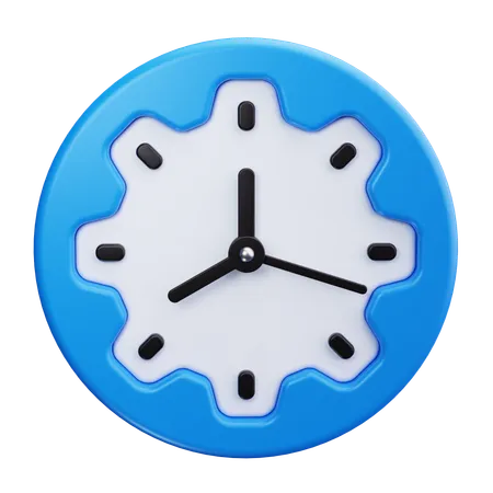 Uhr  3D Icon