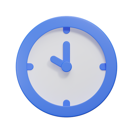 Uhr  3D Icon