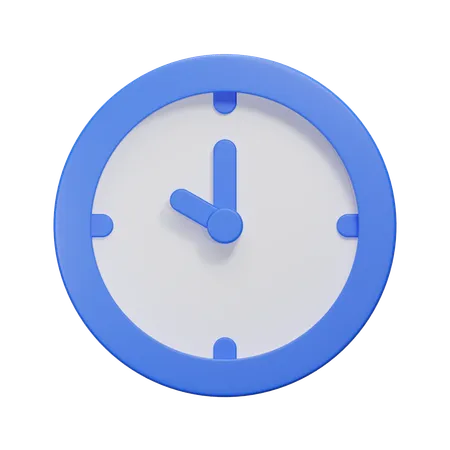 Uhr  3D Icon