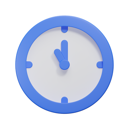 Uhr  3D Icon