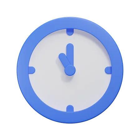 Uhr  3D Icon