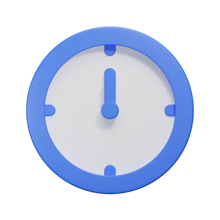 Uhr  3D Icon