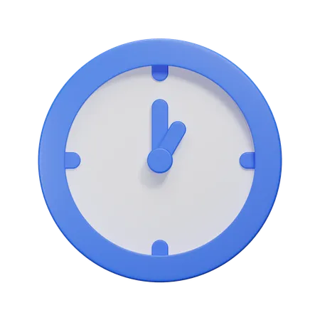 Uhr  3D Icon