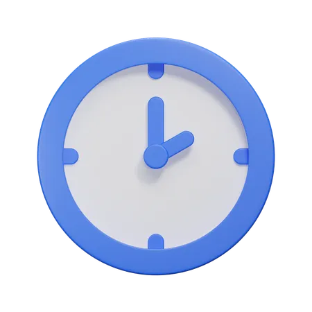 Uhr  3D Icon