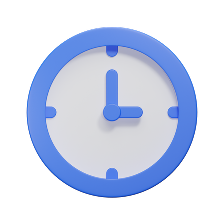 Uhr  3D Icon