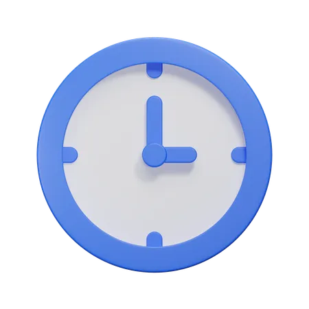 Uhr  3D Icon