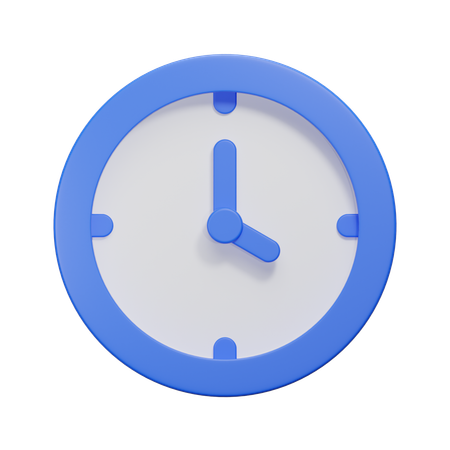 Uhr  3D Icon