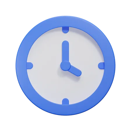 Uhr  3D Icon