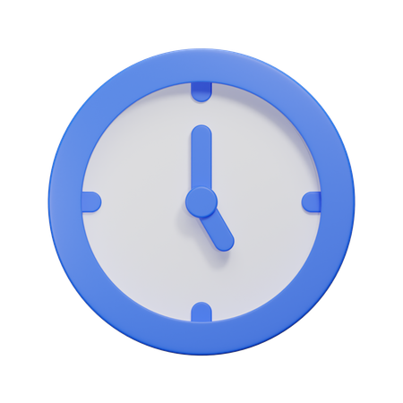 Uhr  3D Icon