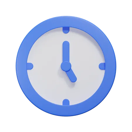 Uhr  3D Icon