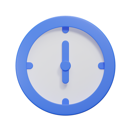 Uhr  3D Icon