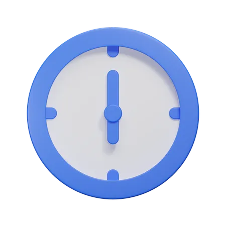 Uhr  3D Icon