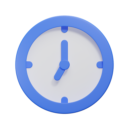 Uhr  3D Icon