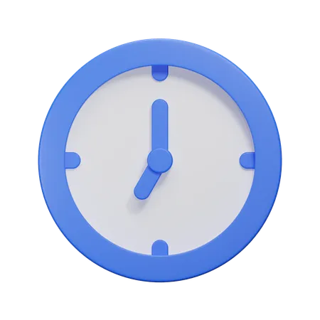 Uhr  3D Icon