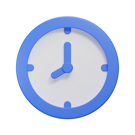 Uhr  3D Icon