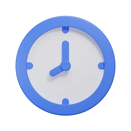 Uhr  3D Icon