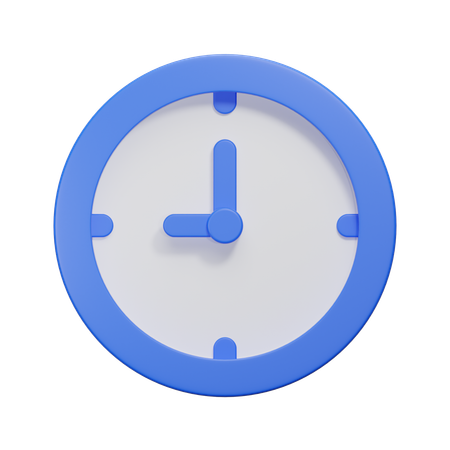 Uhr  3D Icon