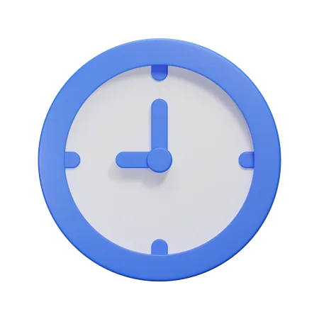 Uhr  3D Icon