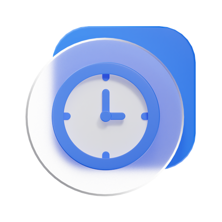 Uhr  3D Icon