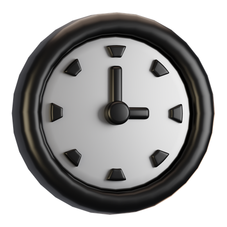 Uhr  3D Icon