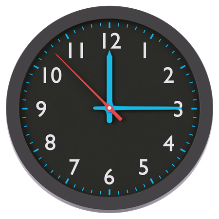 Uhr  3D Icon