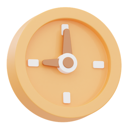 Uhr  3D Icon