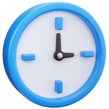 Uhr  3D Icon
