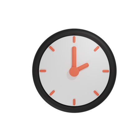 Uhr  3D Icon