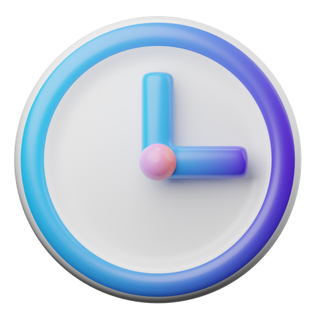 Uhr  3D Icon