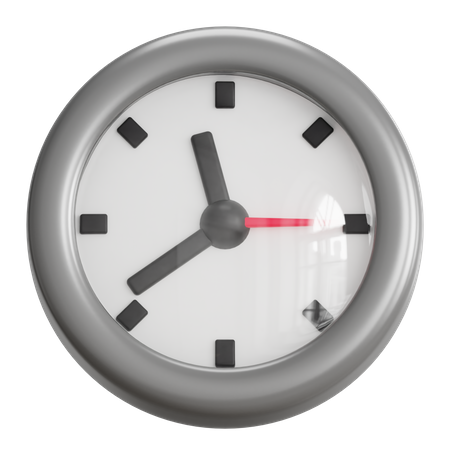 Uhr  3D Icon