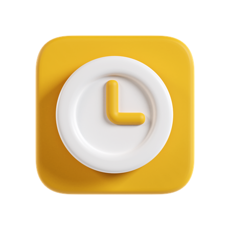 Uhr  3D Icon