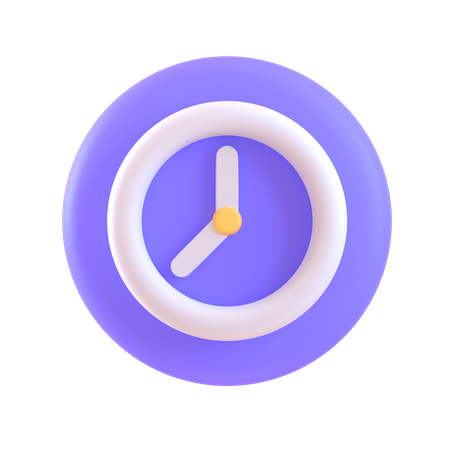 Uhr  3D Icon
