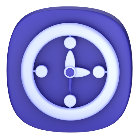 Uhr  3D Icon